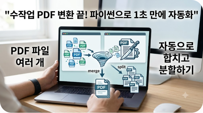 PDF 파일 여러 개를 자동으로 합치고 분할하기
