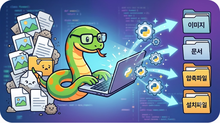 매일 반복하는 파일 정리 작업 자동화하기 (Python 스크립트)