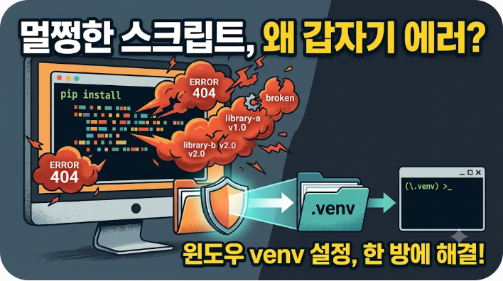 윈도우에서 파이썬 가상환경(venv) 설정 총정리