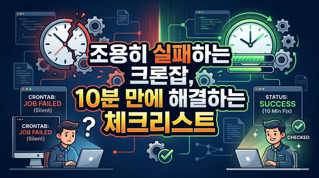 크론잡/스케줄러가 실행되지 않을 때 체크리스트