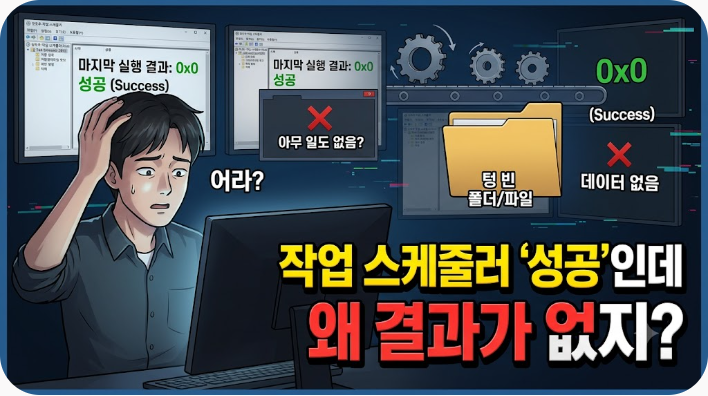 작업 스케줄러는 “성공”인데 아무 일도 안 일어났을 때